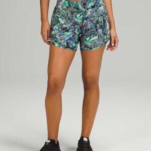 🌼 NWOT Lululemon Track That Mid-Rise Lined Short 5" Women’s Sz 6 Rapid Flourish